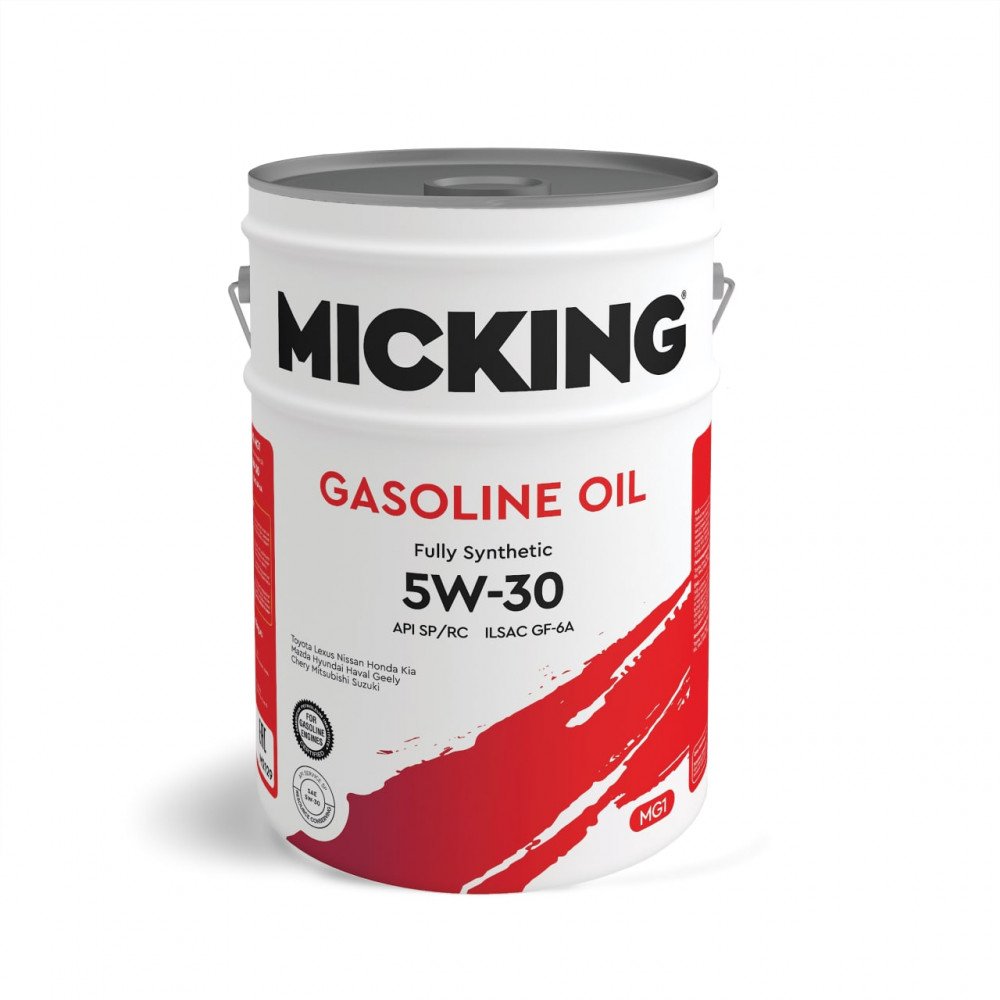 Моторное масло Micking Gasoline Oil MG1 5W30 синтетическое 20л