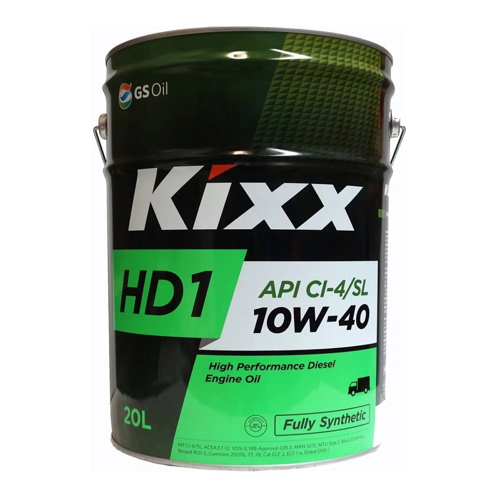 Моторное масло Kixx HD1 10W40 синтетическое 20л