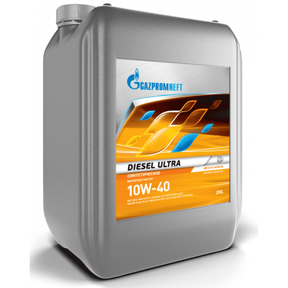Моторное масло Gazpromneft Diesel Ultra 10W40 синтетическое 20л