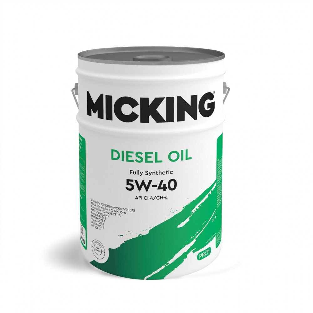 Моторное масло Micking Diesel Oil PRO1 5W40 синтетическое 20л