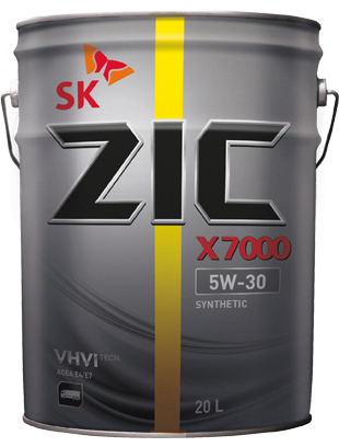 Моторное масло ZIC X7000 5W30 синтетическое 20л