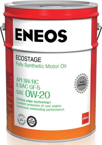 Моторное масло Eneos Ecostage SN/RC 0W20 синтетическое 20л