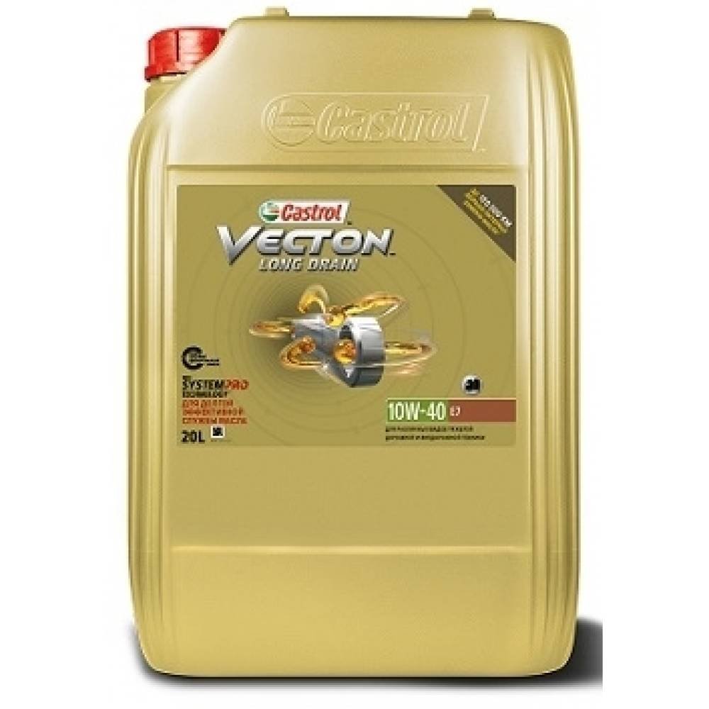 Моторное масло Castrol Vecton Long Drain E7 10W40 синтетическое 20 л
