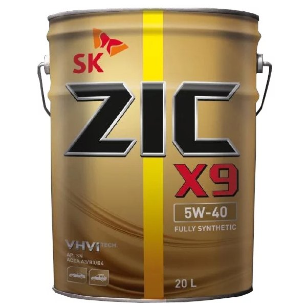 Моторное масло ZIC X9 5W40 синтетическое 20л