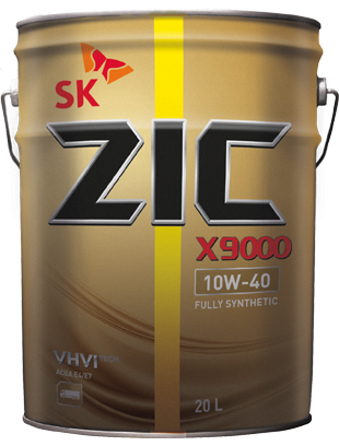 Моторное масло ZIC X9000 10W40 синтетическое 20л