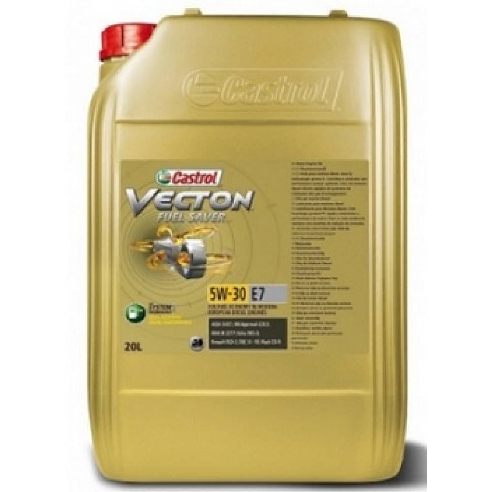 Моторное масло Castrol Vecton Fuel Saver E7 5W30 синтетическое 20 л