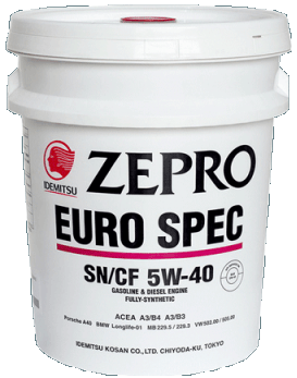 Моторное масло Idemitsu Zepro Euro Spec SN/CF 5W40 синтетическое 20л