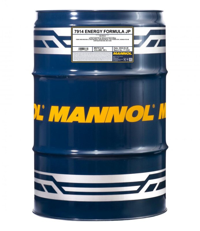 Моторное масло Mannol Energy Formula JP 5W30 синтетическое 60л