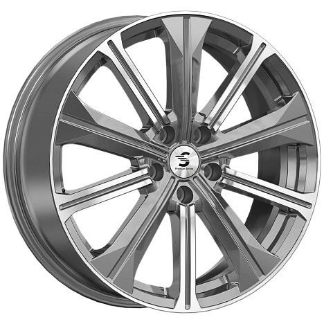 СКАДPremiumSeries КР013 diamond_gloss_graphite 7x19/5x108 D65.1 ET36  